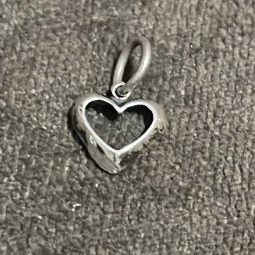 .925 Sterling real solid Silver Fine Jewelry  Heart Pendant